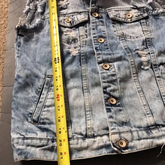 Zara distressed denim vest size S - Picture 5 of 5